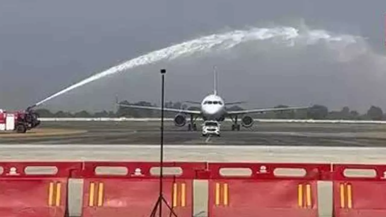 Jewar’s Noida Intl Airport’s First Trial Landing A Success