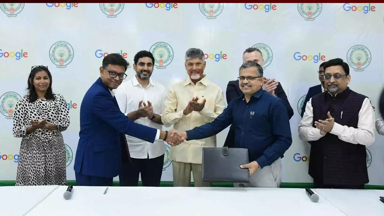 Tie-Up With Google Will Empower AP, Says Naidu