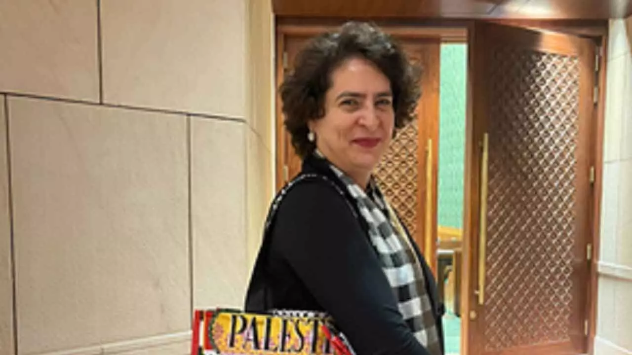 Priyanka’s Bag With ‘Palestine’ On It Turns Heads In Parliament