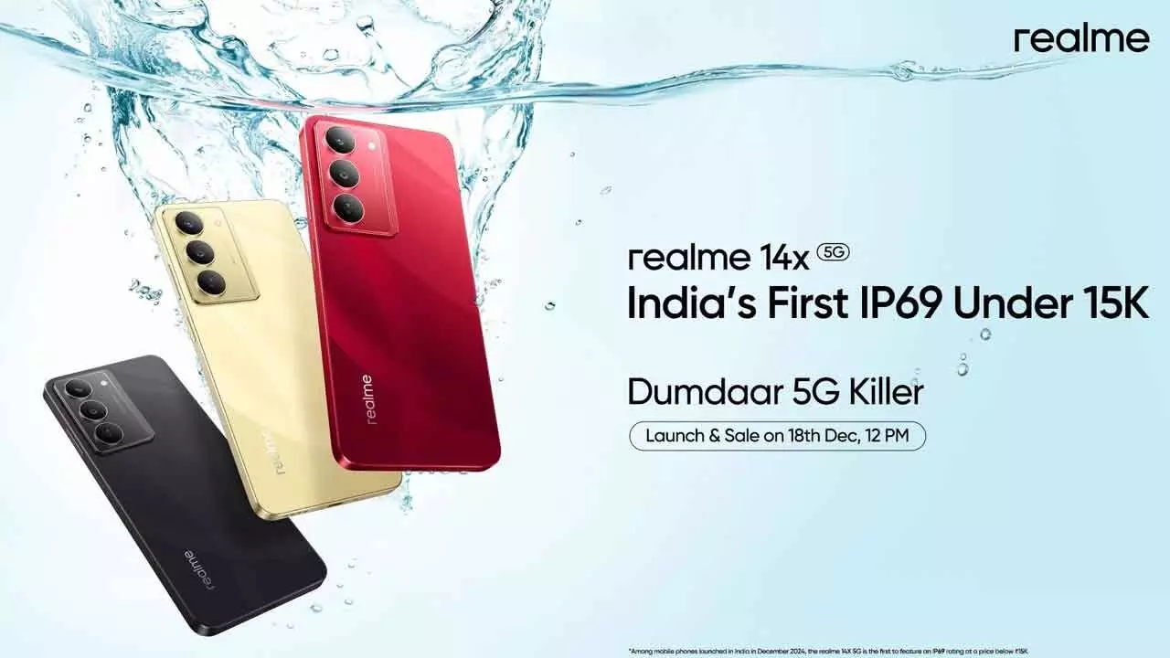 Realme 14x 5G: India’s First Ip69 Smartphone Under 15k Set For Launch