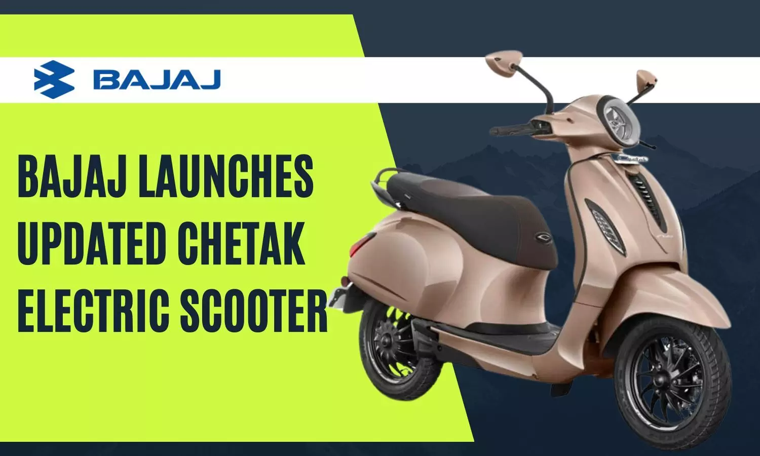 Bajaj Launches Updated Chetak Electric Scooter: Price, Features, and Range Explained