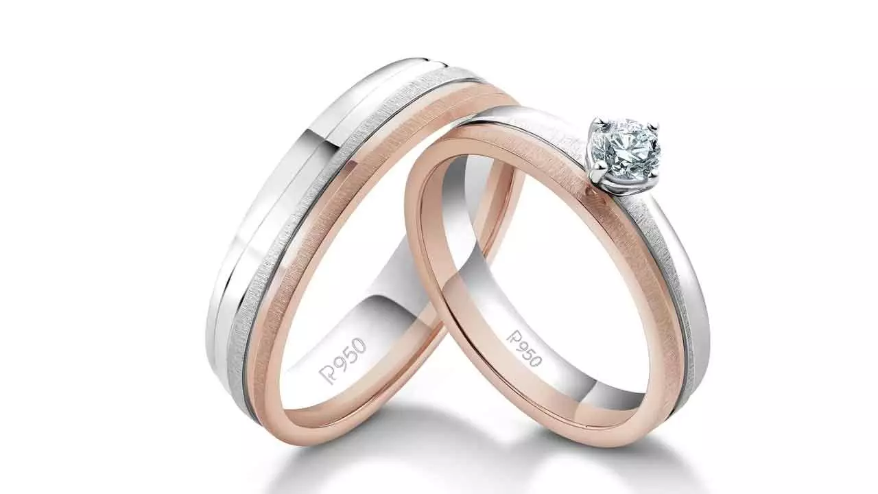 Platinum Love Bands For Couples