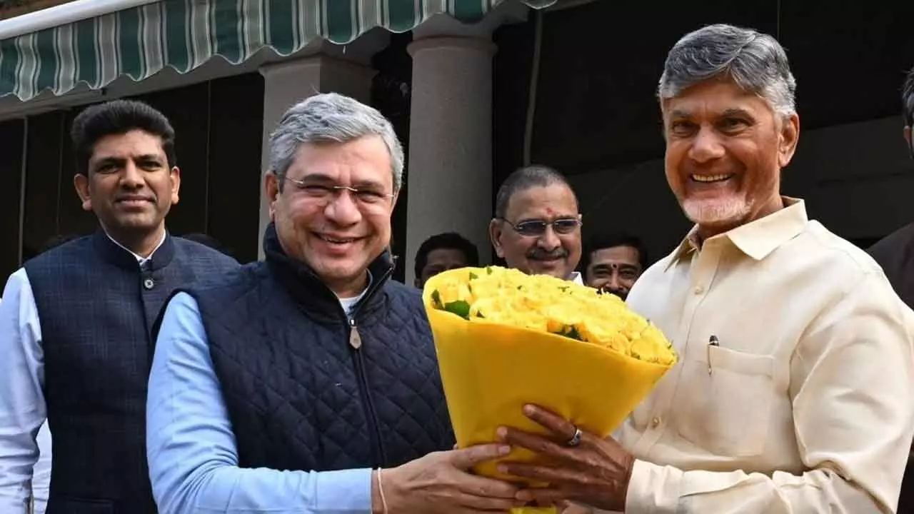 Naidu Meets Central Leaders