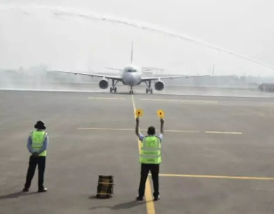 Successful validation test of first commercial flight at Navi Mumbai Airport