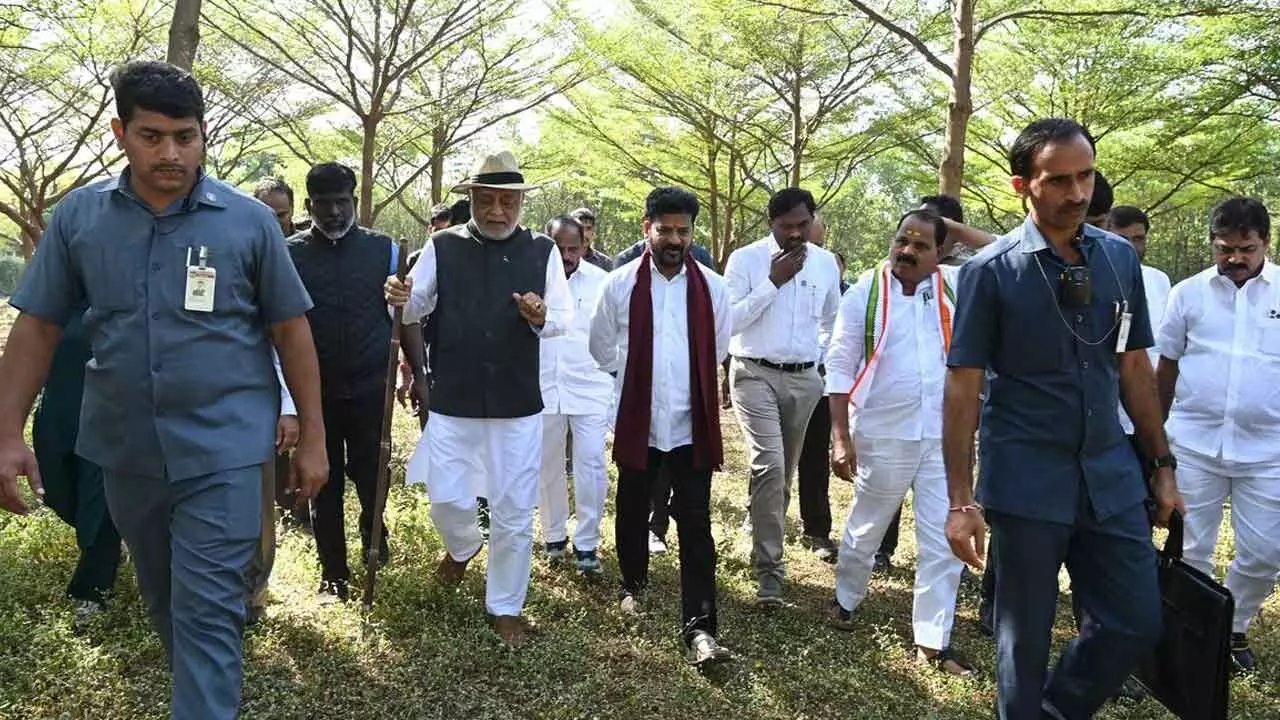 CM Revanth Visits Kanha Shanti Vanam