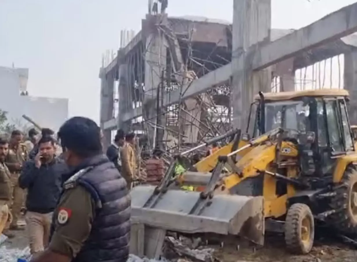 Kannauj Tragedy: Under-construction roof collapses at railway station, trapping workers