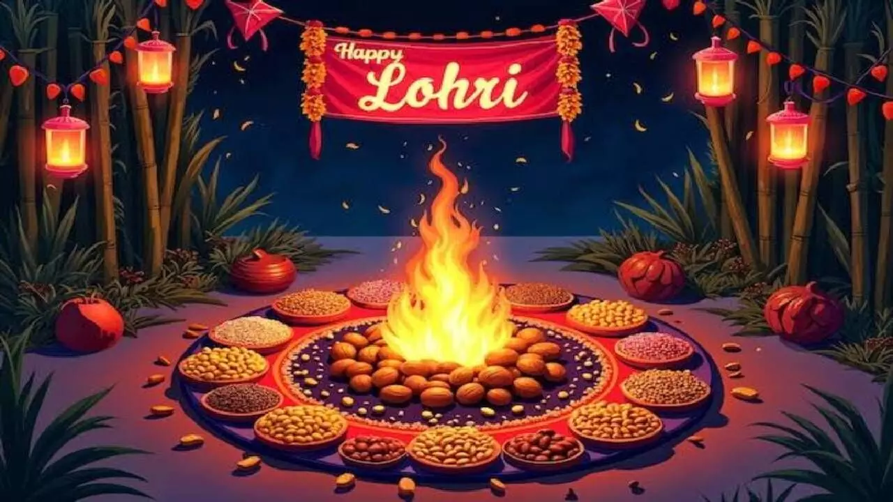 Happy Lohri 2025: 50+ Best Wishes, Messages, GIFs, Images, WhatsApp & Facebook Status to Share with Friends and Family