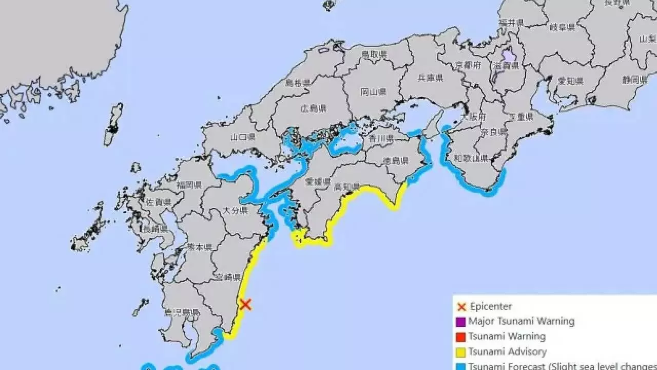 Japan Issues Tsunami Warnings After 6.9 Magnitude Earthquake Hits Kyushu