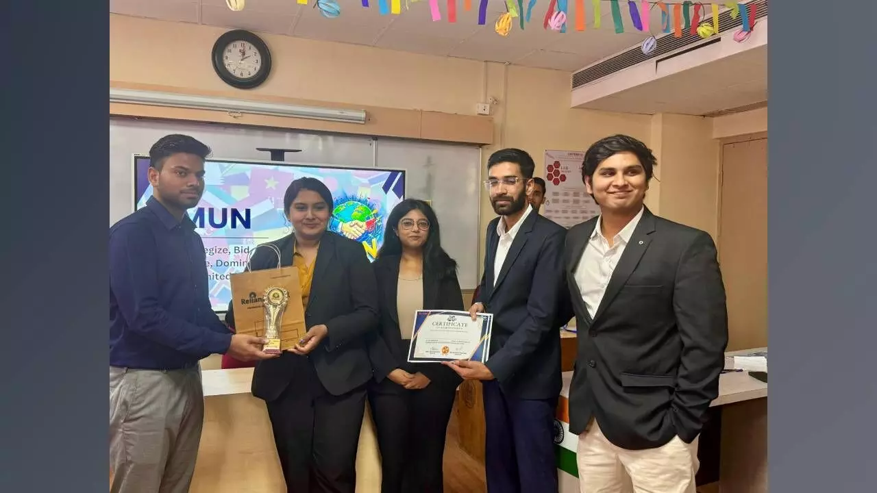 NIA students win laurels in Model United Nations Event