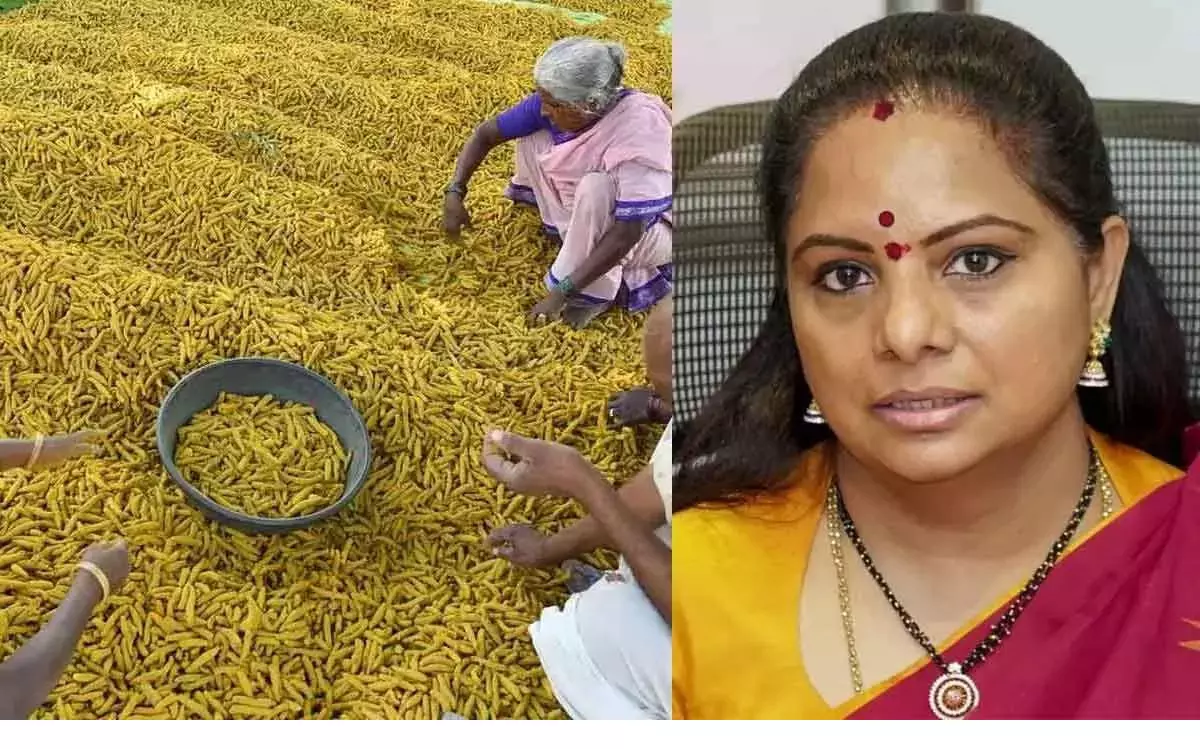 Kavitha Welcomes Establishment of Turmeric Board in Nizamabad