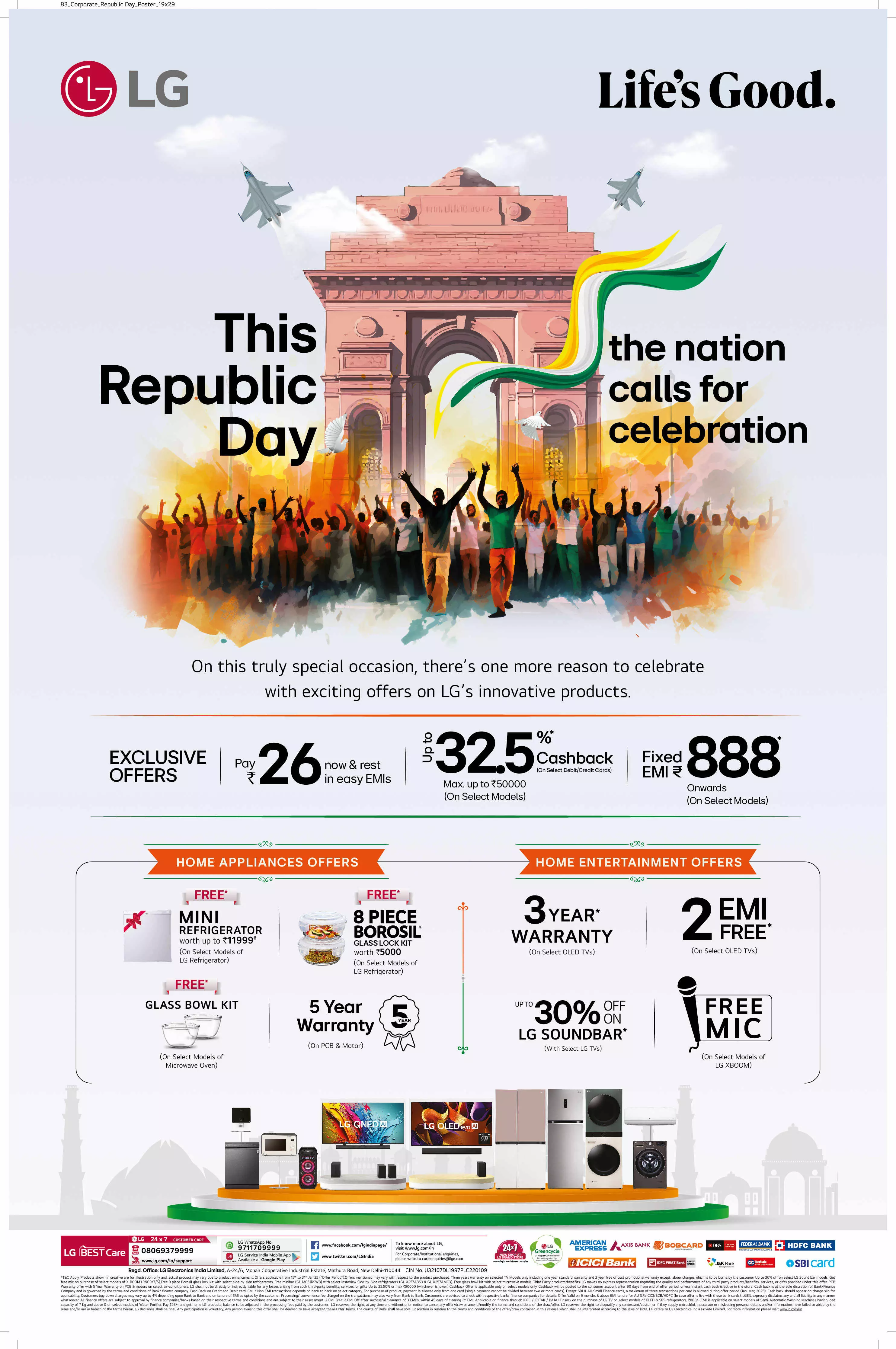 LG Launches ‘The Nation Calls For Celebration’ Campaign With Special Republic Day Offers