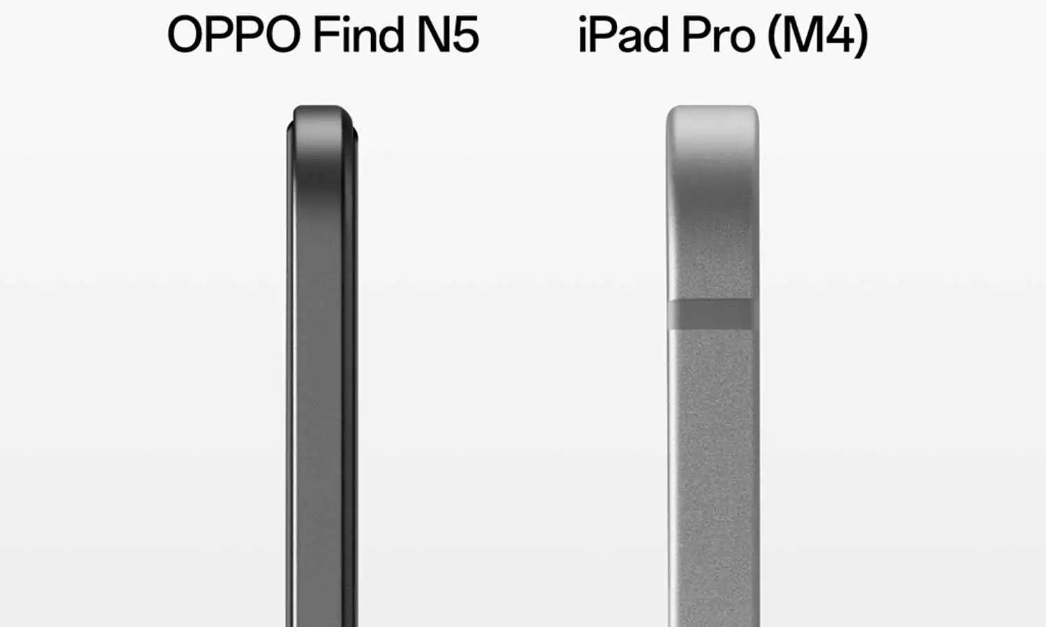 Oppo Find N5 To Be Thinner Than iPad Pro M4 Model