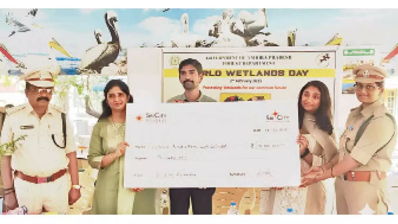 Sri City Foundation Donates Rs 10L To Nelapattu Bird Sanctuary