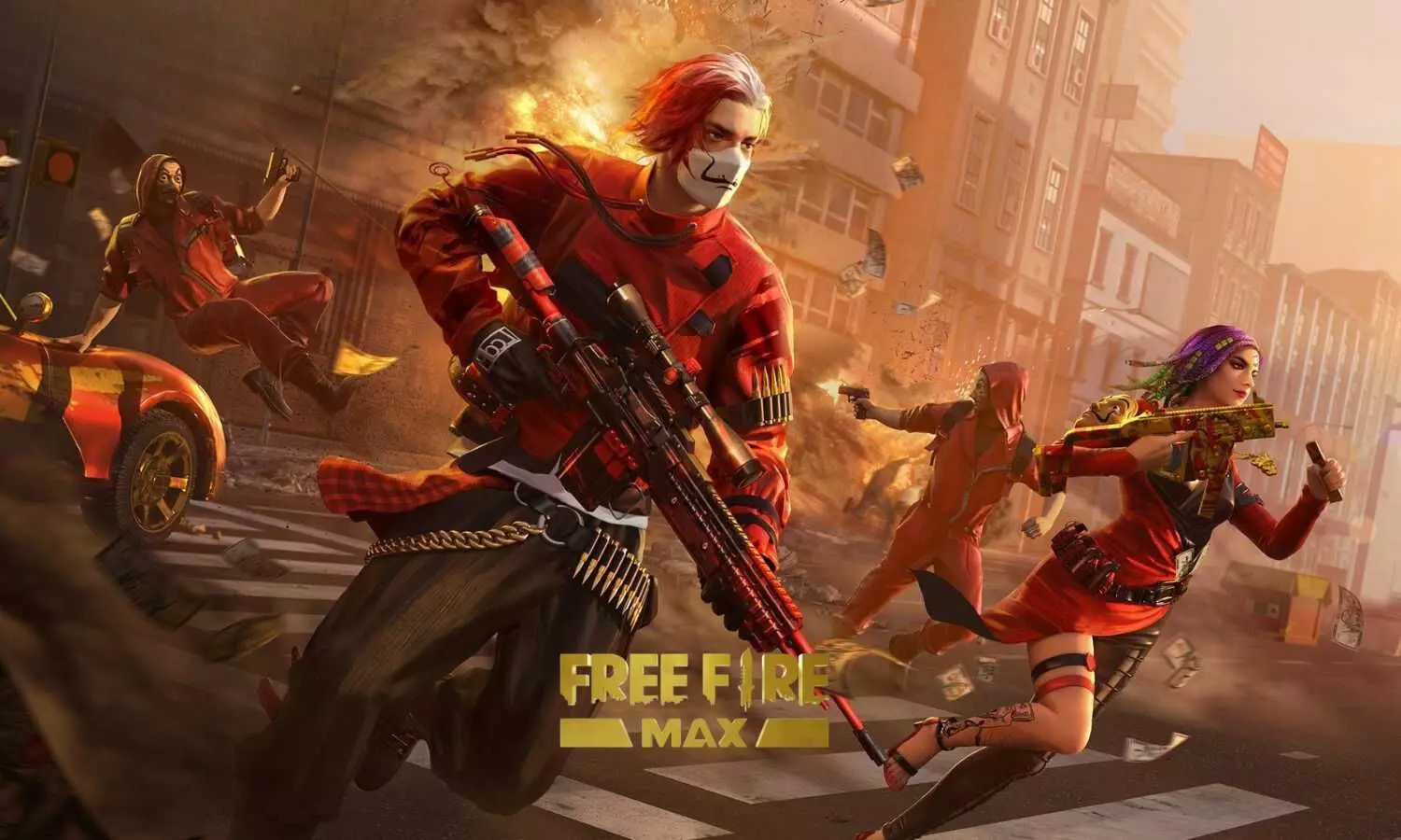 Garena free fire max redeem codes for February 4 win free room cards gloo wall skins and other rewards today