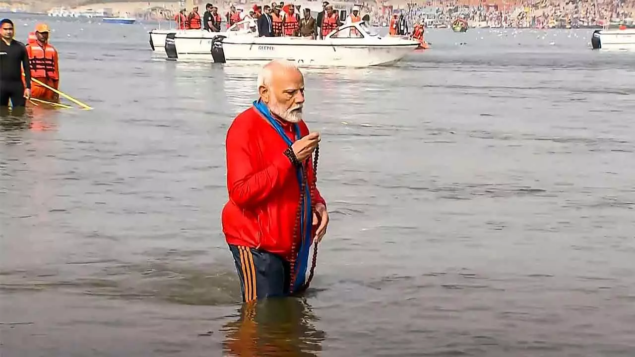 Blessed To Be At Maha Kumbh: PM Modi Takes Holy Dip At Sangam