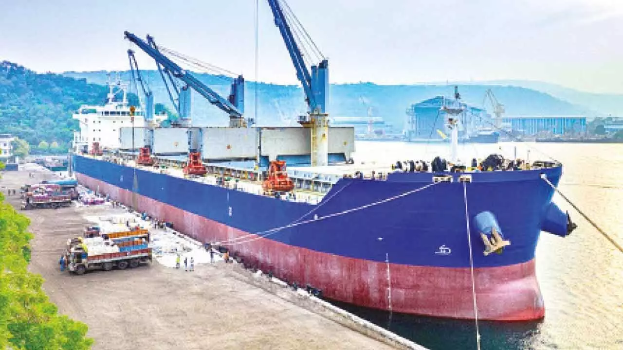 Vizag Port Sets Record In Rice Exports