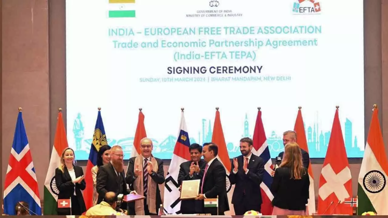 India sets up EFTA Desk To Promote Trade, Investment, Biz Facilitation