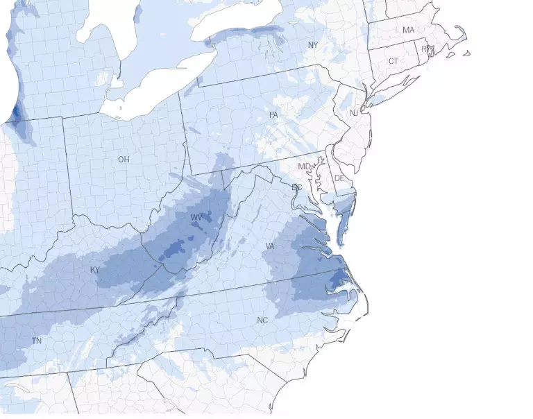 Major snowstorm to hit Virginia, Maryland, and North Carolina