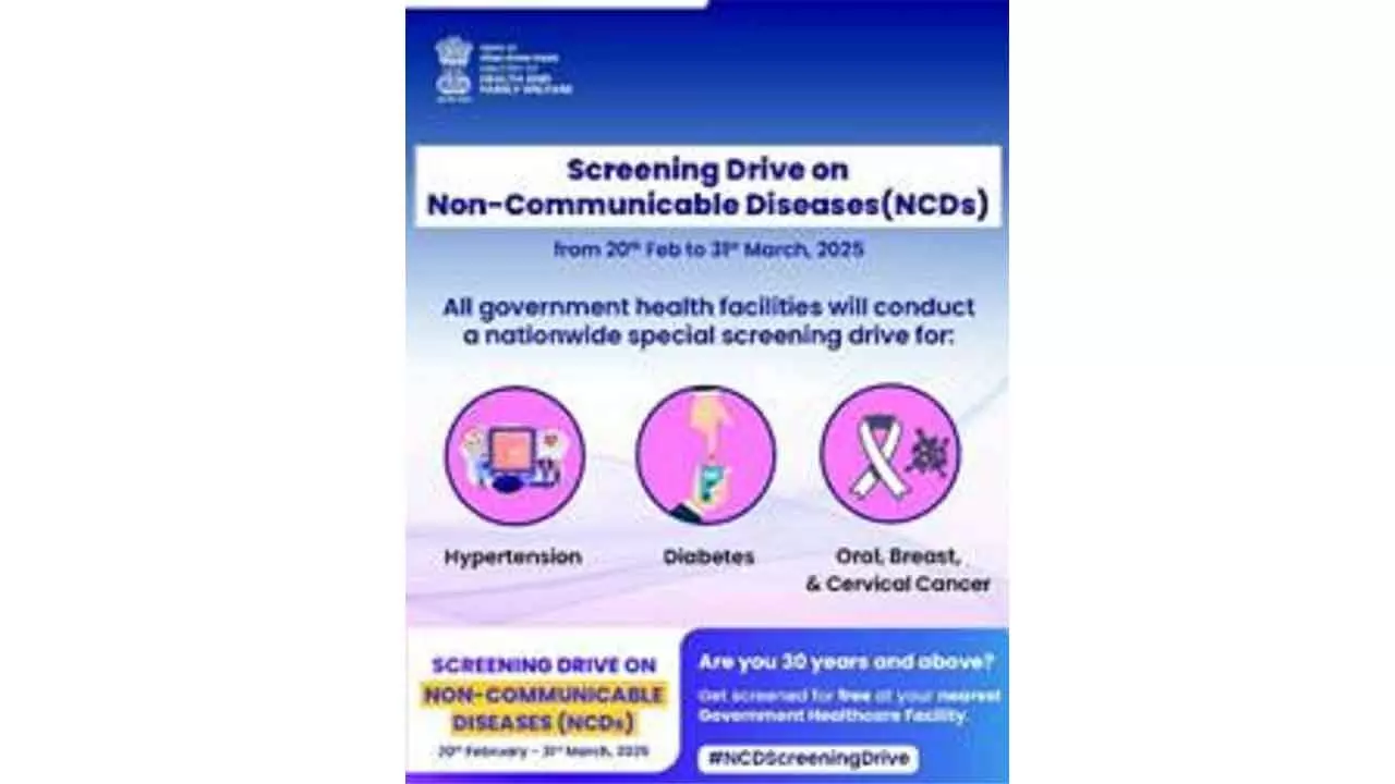 Screening Drive To Tackle NCDs In Adults