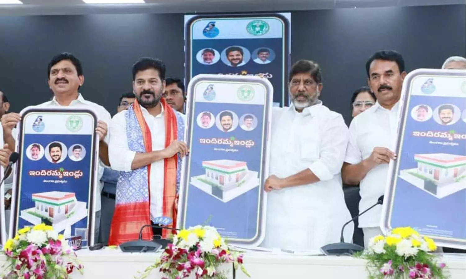 Telangana CM Revanth Reddy Launches Indiramma Housing Scheme