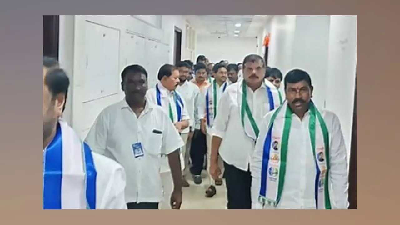 YSRCP walks out of AP Assembly over denial of LoP status to Jagan