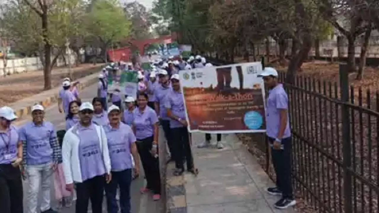 GSI Organises Walkathon To Sanjivaiah Park